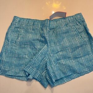 Lilly Pulitzer Blue Checkered Women's Shorts